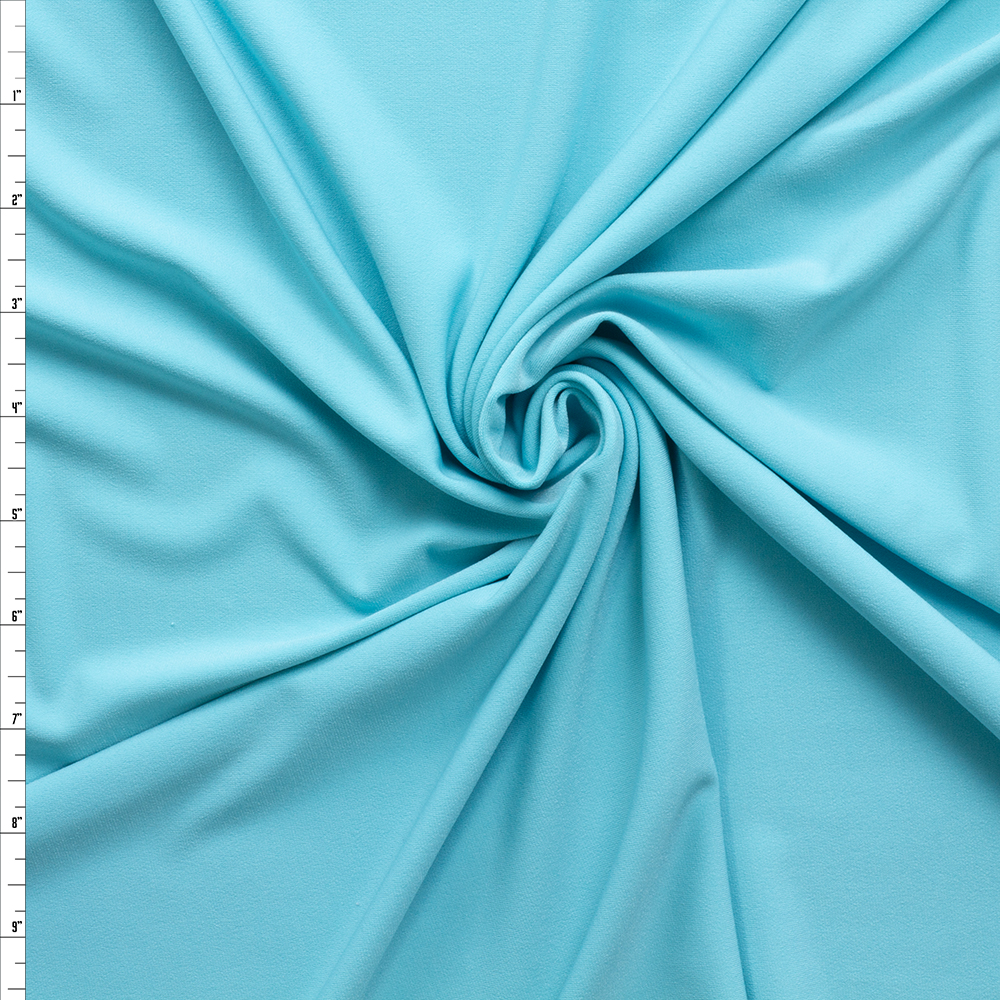 Robin’s Egg Midweight Stretch ITY Knit #30168 Fabric By The Yard
