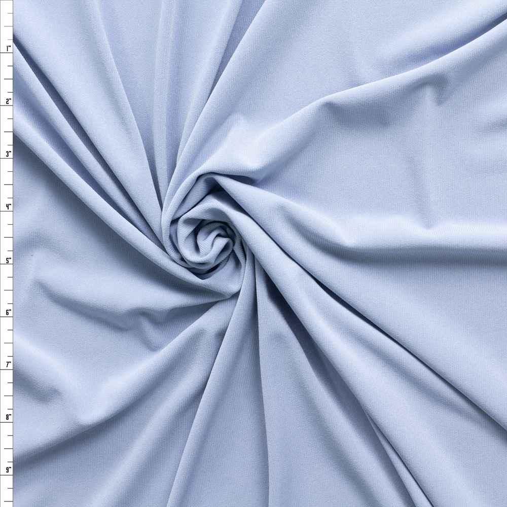 Sky Blue Midweight Stretch ITY Knit #30169 Fabric By The Yard
