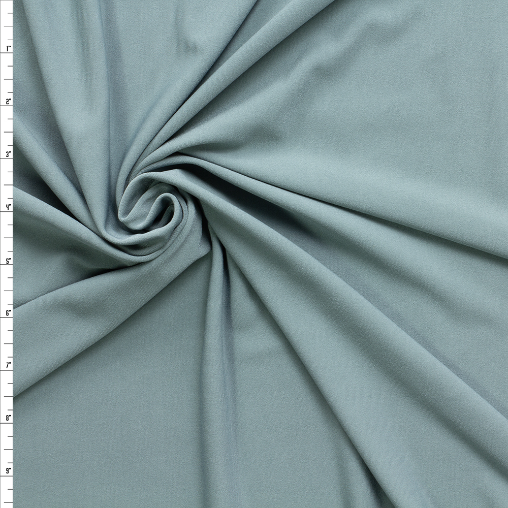 Sage Green Midweight Stretch ITY Knit #30174 Fabric By The Yard