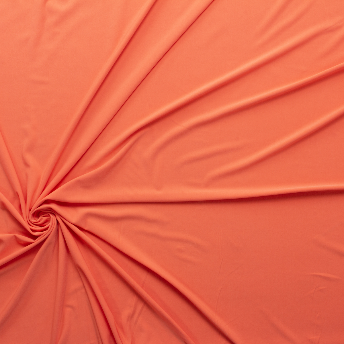 Sherbet Orange Midweight Stretch ITY Knit #30176 Fabric By The Yard - Wide shot