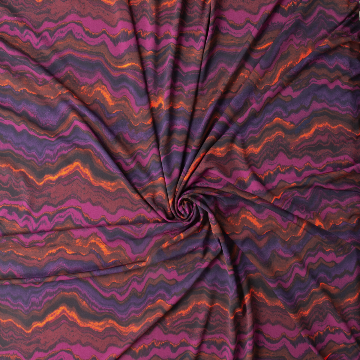 Plum and Wine Topo Abstract Midweight Stretch ITY Knit #30198 Fabric By The Yard - Wide shot