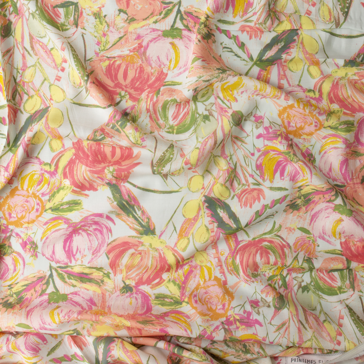 Fusion Printemps Painted Desert Printemps Rayon Challis from Art Gallery Fabrics #30217 Fabric By The Yard - Wide shot