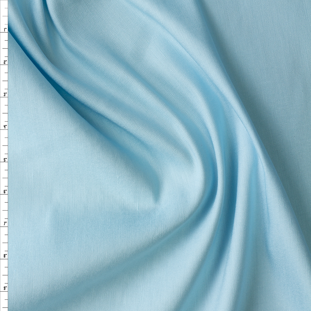 Tropical Blue Marabella Stretch Linen #30296 Fabric By The Yard