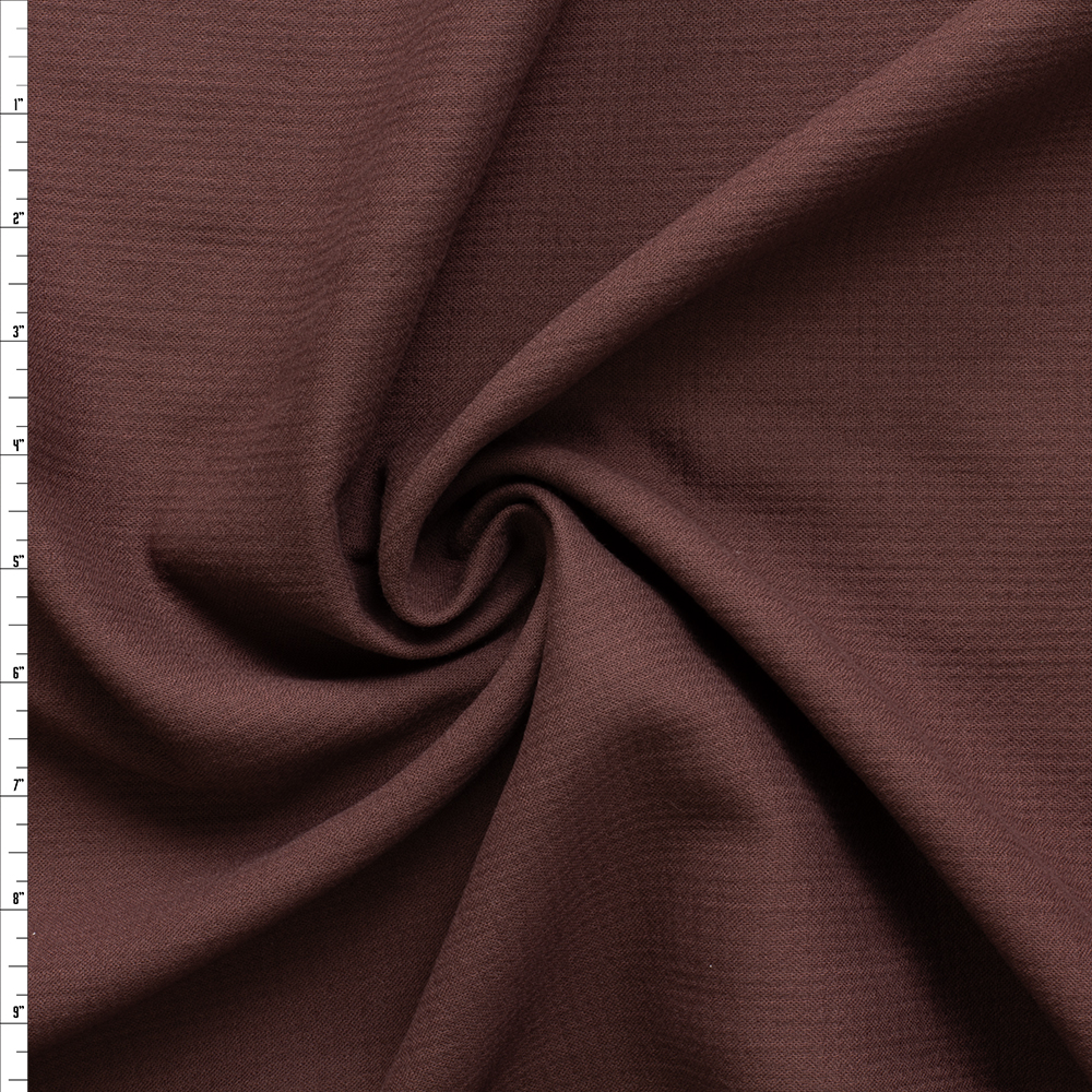Chocolate Waffle Texture Gauzy Cotton #30304 Fabric By The Yard