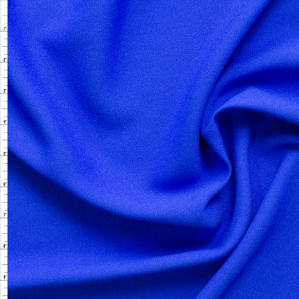Royal Blue Rayon Crepe #30340 Fabric By The Yard