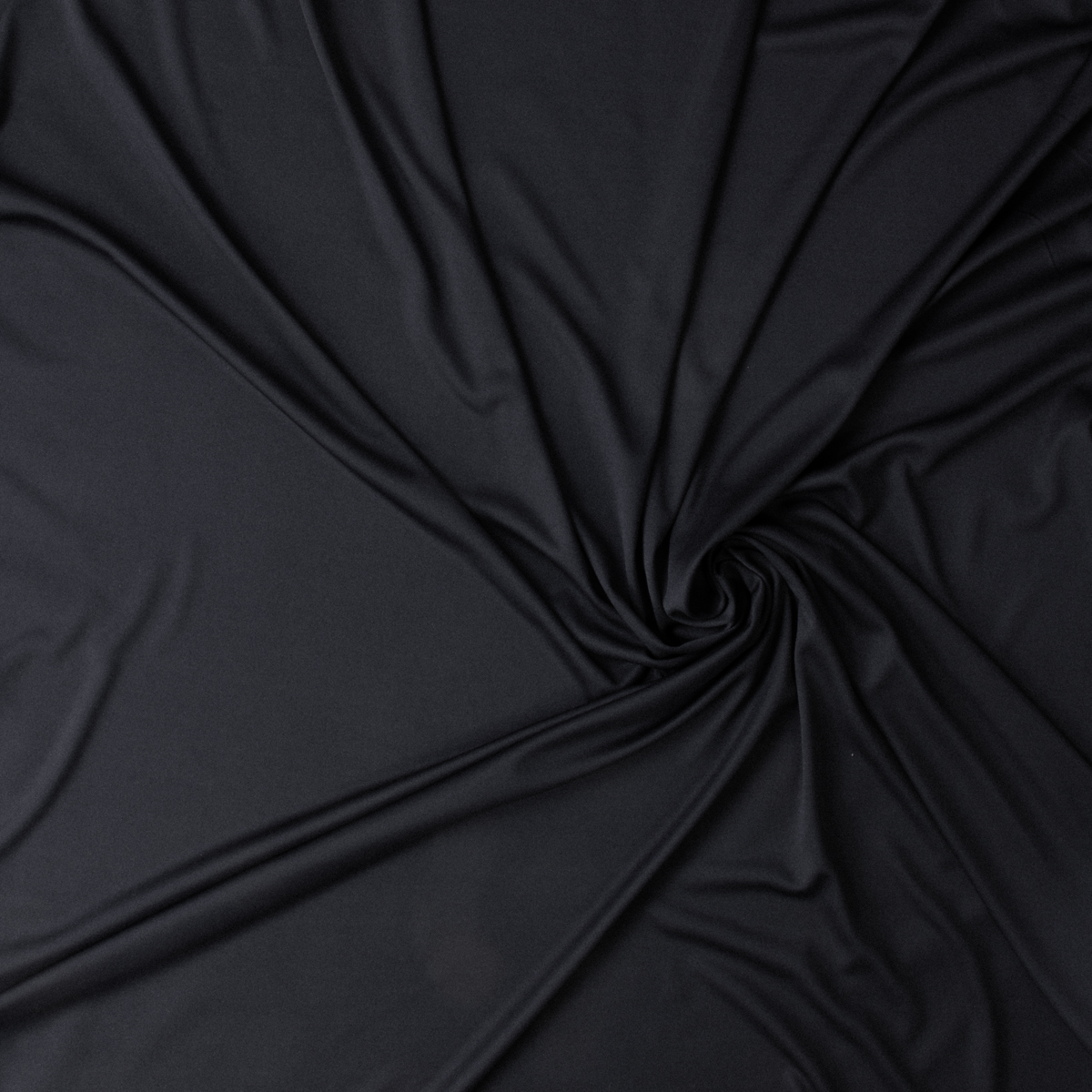Black 70 Denier Poly Interlock Knit #30346 Fabric By The Yard - Wide shot