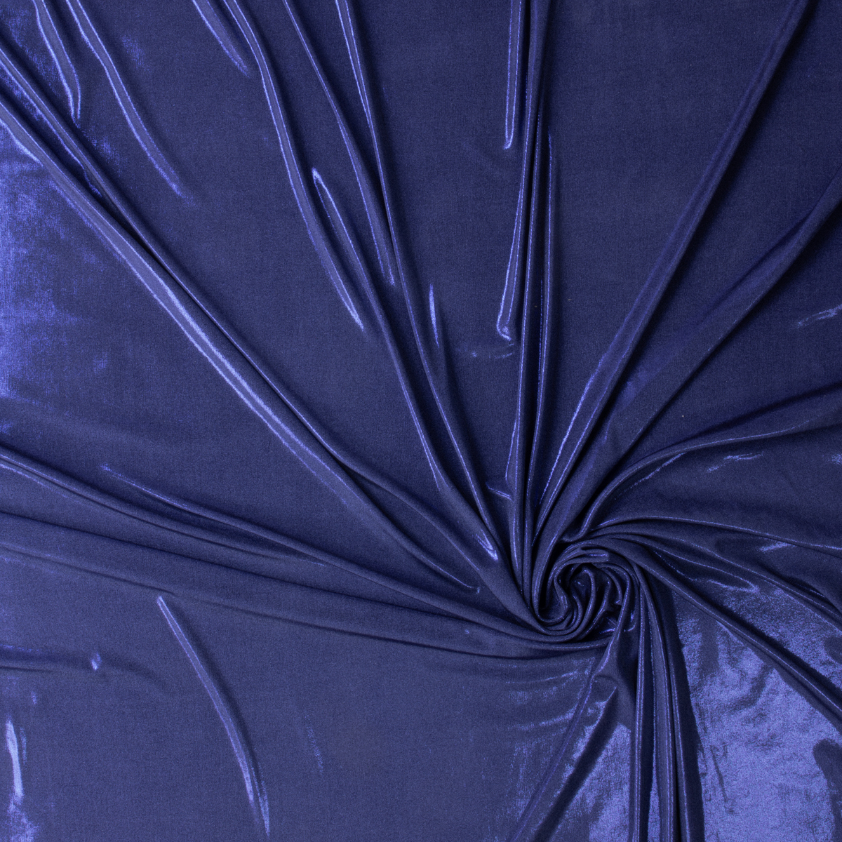 Navy Blue Slinky Metallic Shimmer Spandex #30351 Fabric By The Yard - Wide shot