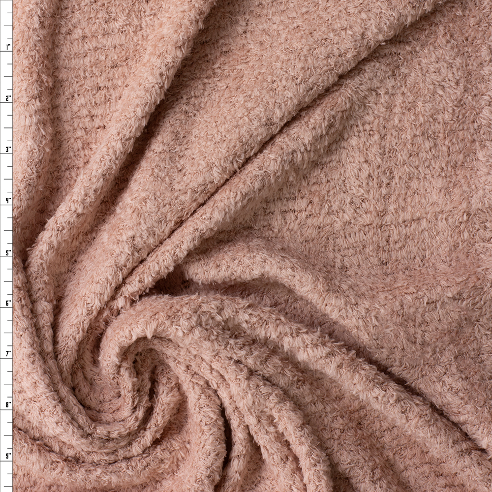 Blush Super Soft Stretch Cuddle Knit #30372 Fabric By The Yard