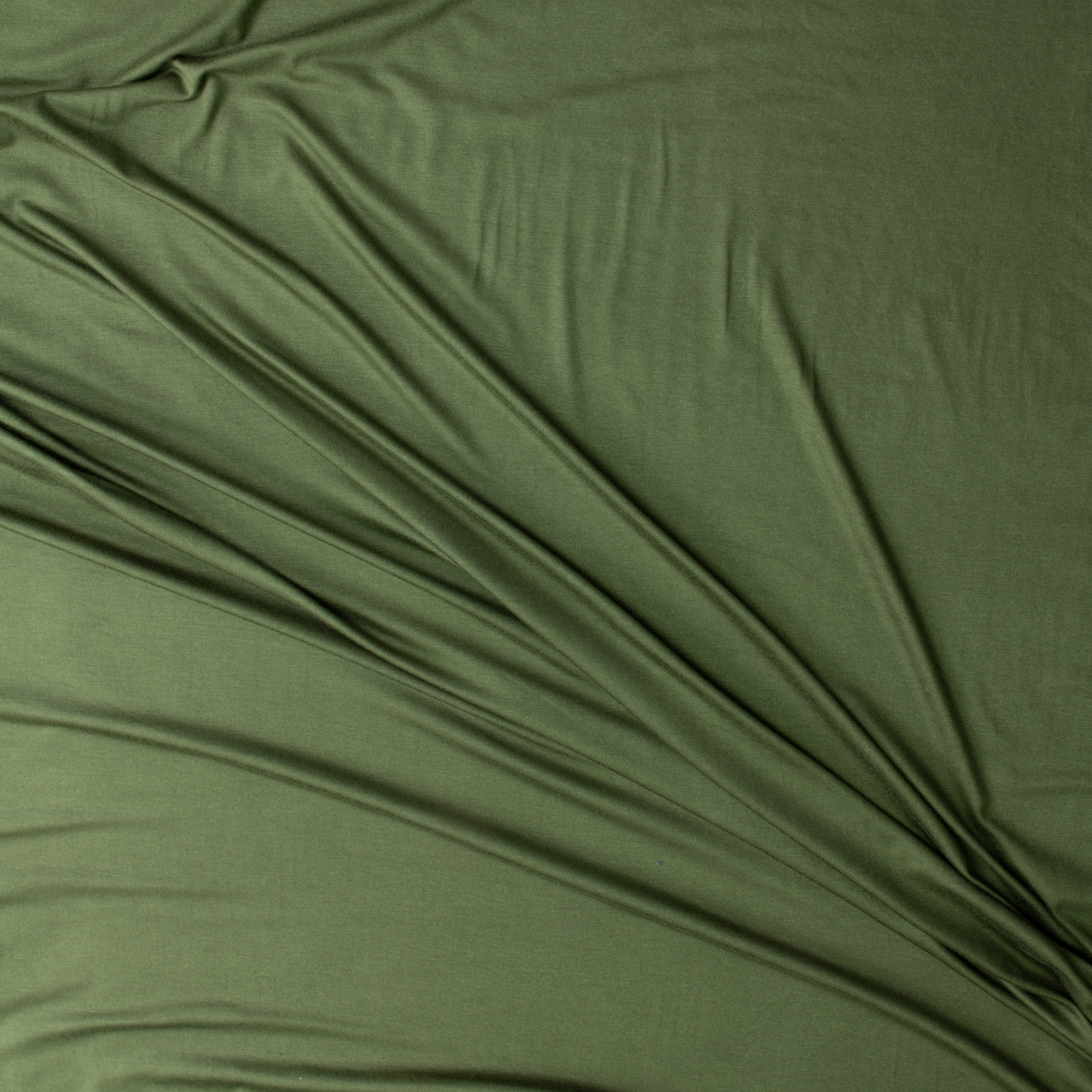 Olive Green Marin Modal/Spandex Jersey Knit #30389 Fabric By The Yard - Wide shot