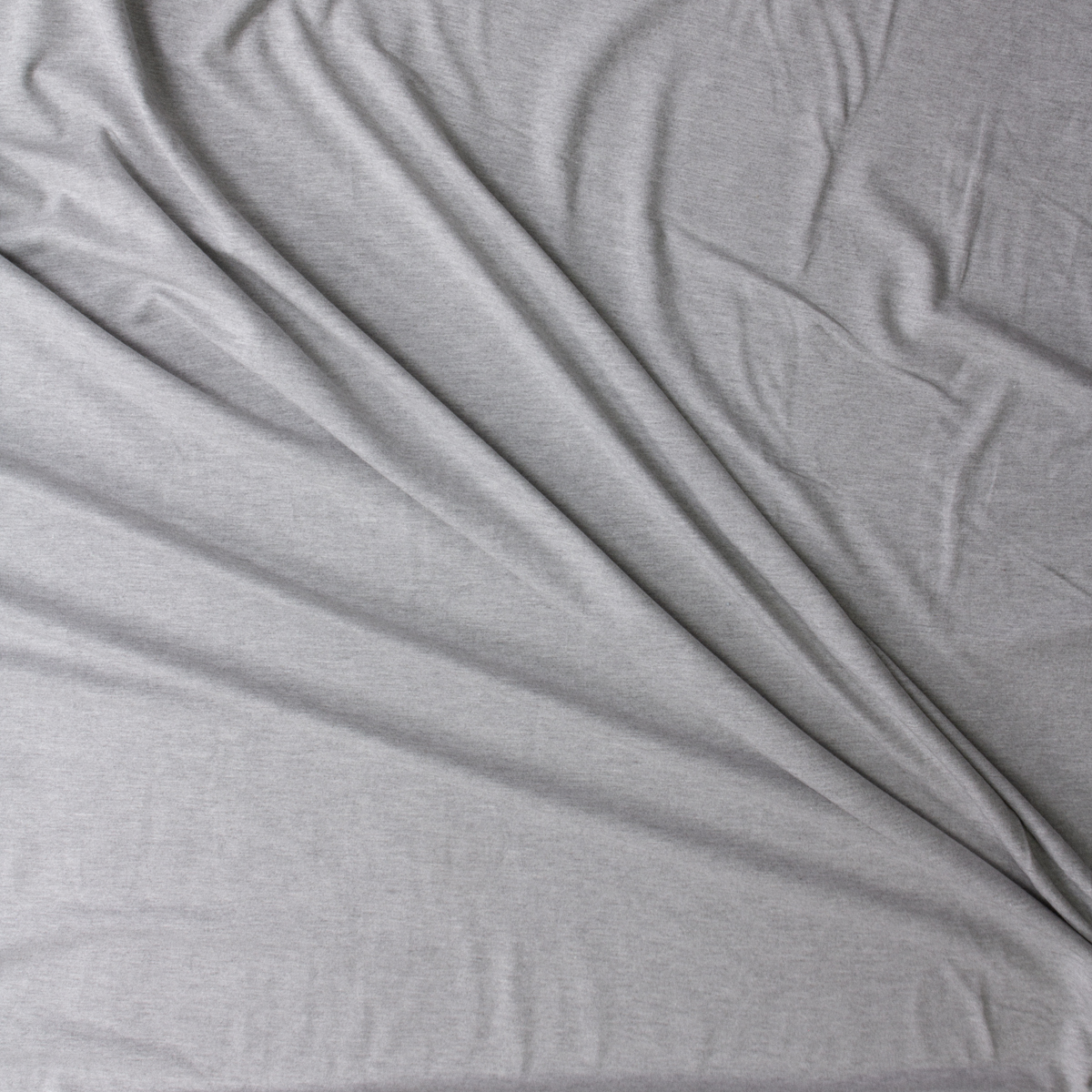 Heather Grey Cotton/Spandex Jersey Knit #30392 Fabric By The Yard - Wide shot
