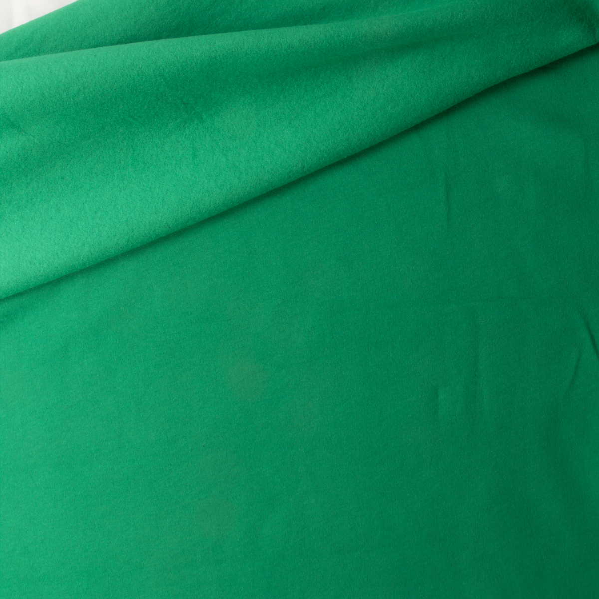 Green Washed Cotton Sweatshirt Fleece #30441 Fabric By The Yard - Wide shot