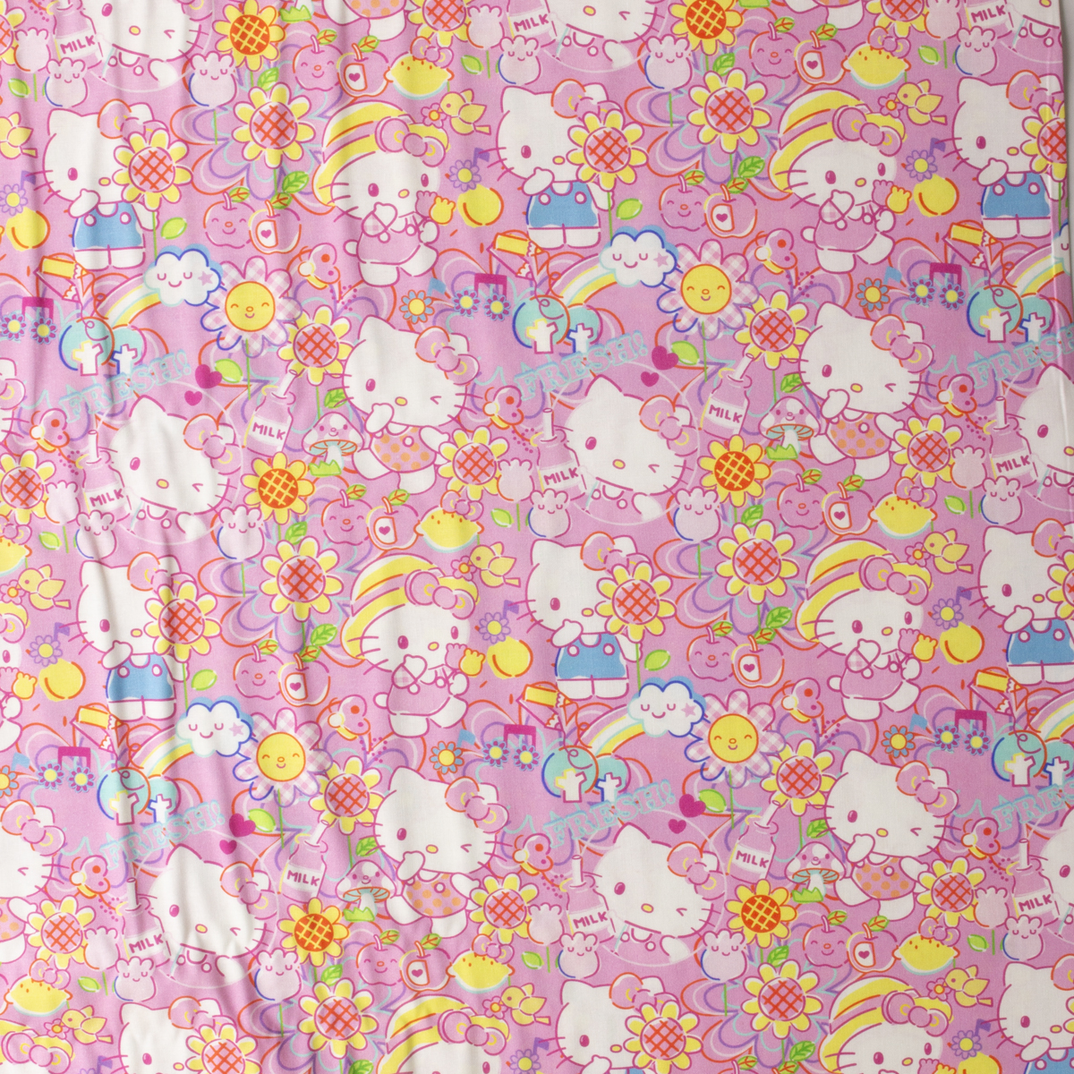 Cali Fabrics Hello Kitty Garden Doodle Quilter's Cotton from