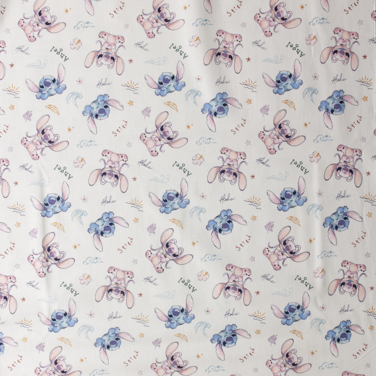 Stitch and Angel Sketch Quilter’s Cotton from Maywood Studio #30464 Fabric By The Yard - Wide shot