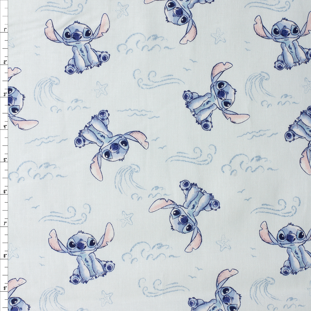 Stitch Sketch Wave Quilter’s Cotton from Maywood Studio #30465 Fabric By The Yard