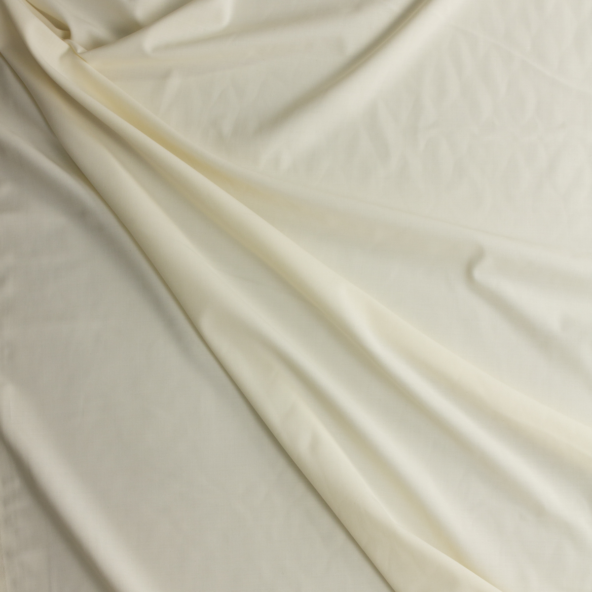 Ivory Stretch Wool Suiting #30498 Fabric By The Yard - Wide shot