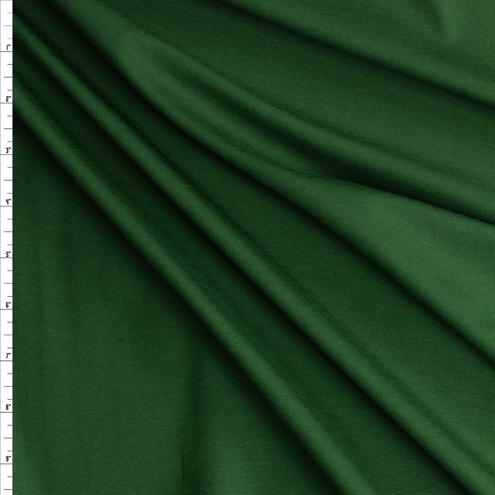 Evergreen Laguna Stretch Cotton Jersey Knit from Robert Kaufman #30543 Fabric By The Yard