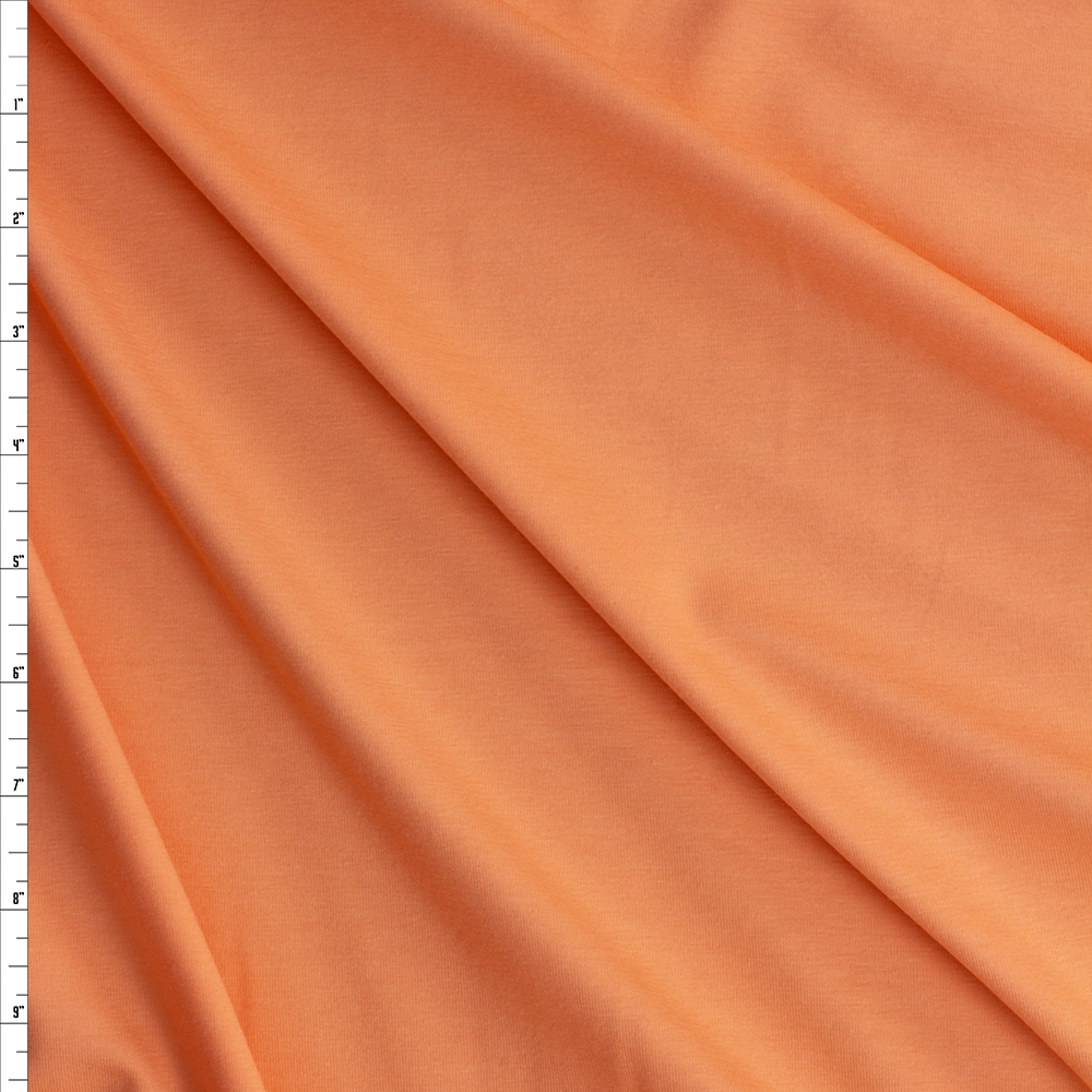 Coral Laguna Stretch Cotton Jersey Knit from Robert Kaufman #30546 Fabric By The Yard