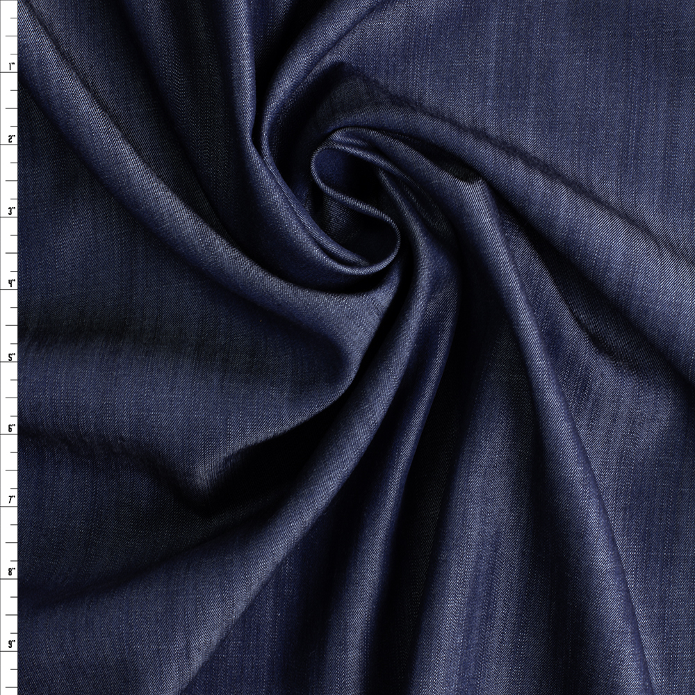 Indigo Designer Tencel Denim #30552 Fabric By The Yard