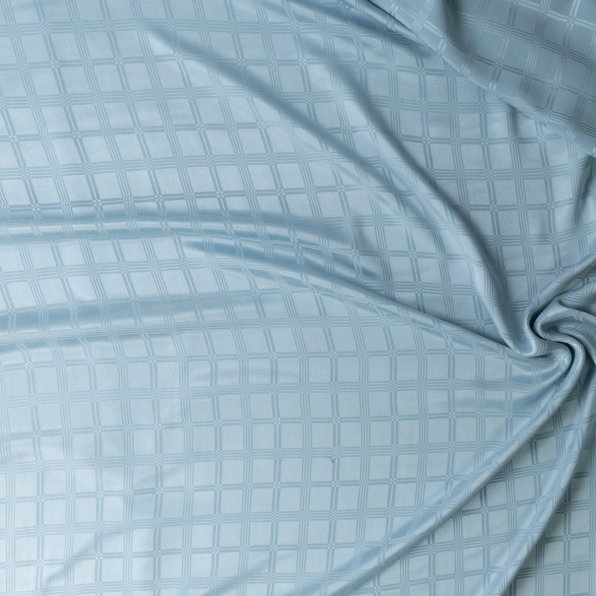Sky Blue Geometric Silk Jacquard #30590 Fabric By The Yard - Wide shot