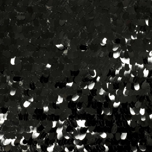 Black Dangle Sequin Fabric