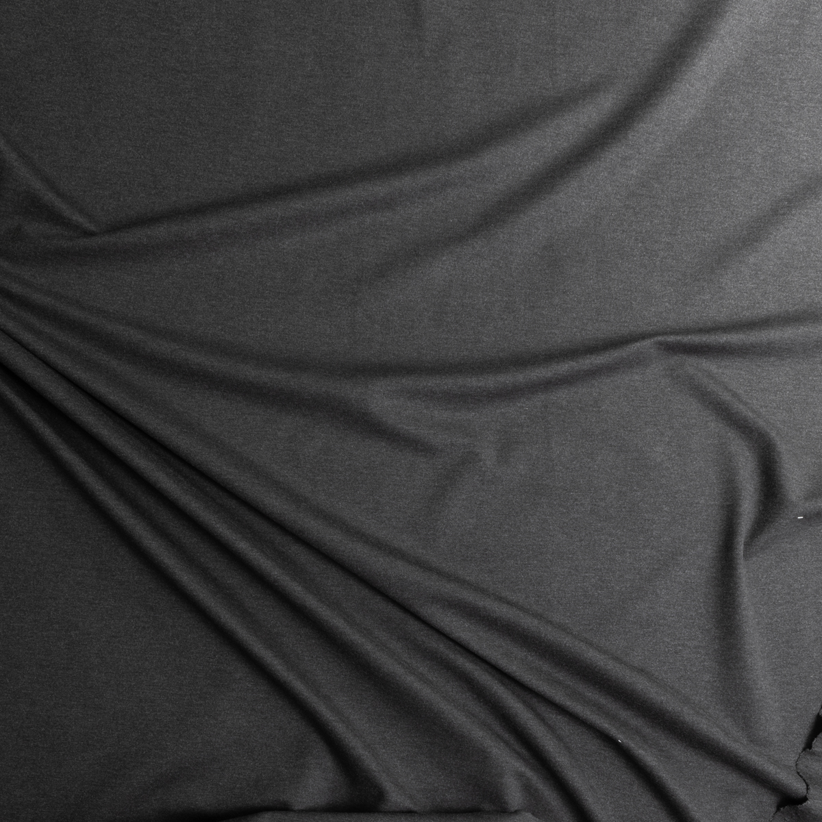 Charcoal Heather Designer Ponte De Roma #30618 Fabric By The Yard - Wide shot