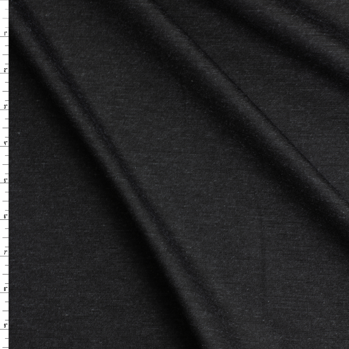 Lined Charcoal Heather Designer Ponte De Roma #30620 Fabric By The Yard