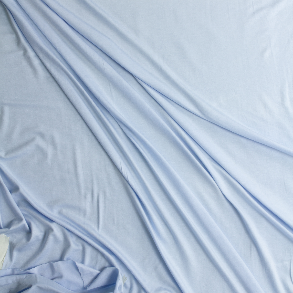 Baby Blue Stretch Modal Jersey Knit from ‘Hanky Panky’ #30673 Fabric By The Yard - Wide shot