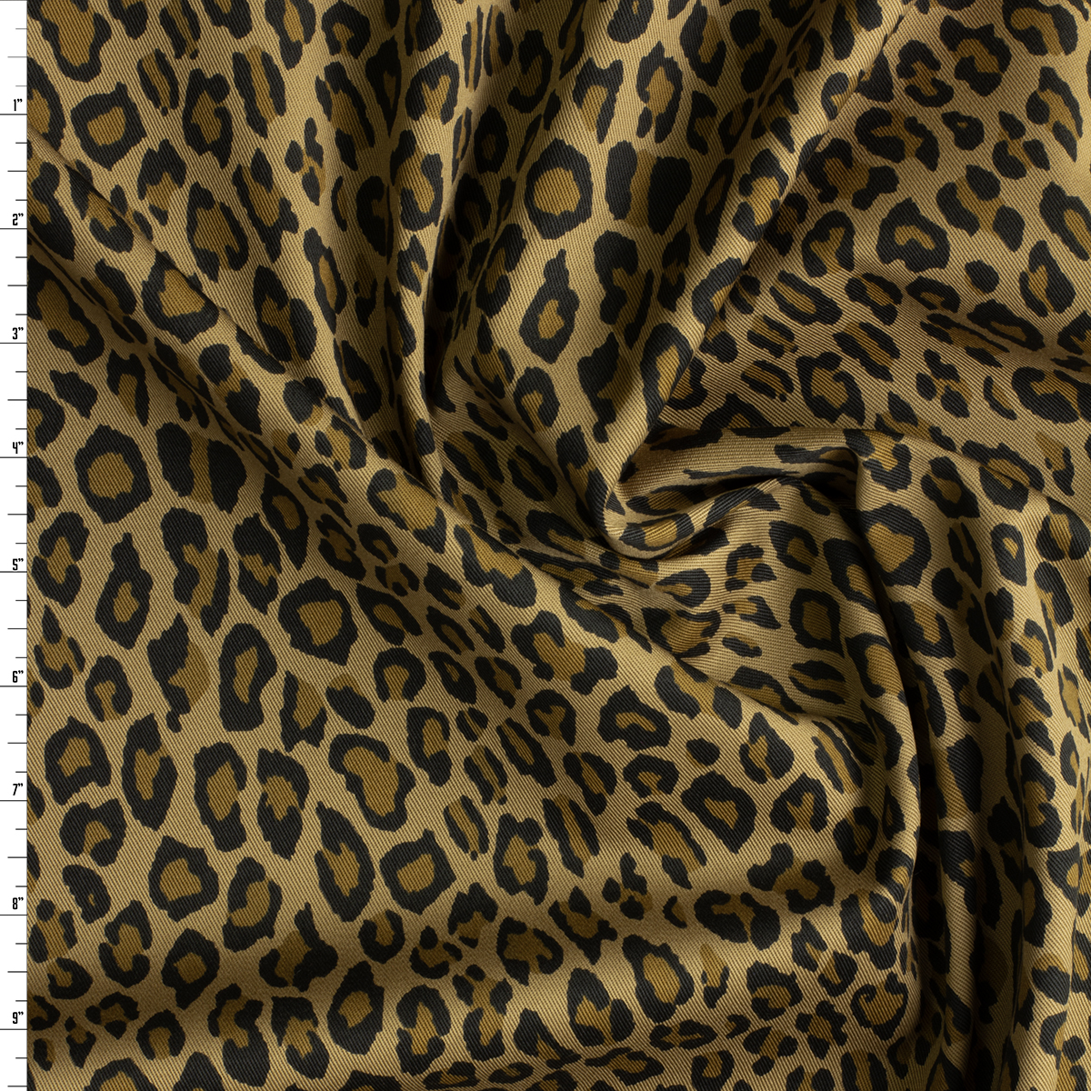Cheetah Print 8.6oz. Designer Cotton Twill #30758 Fabric By The Yard