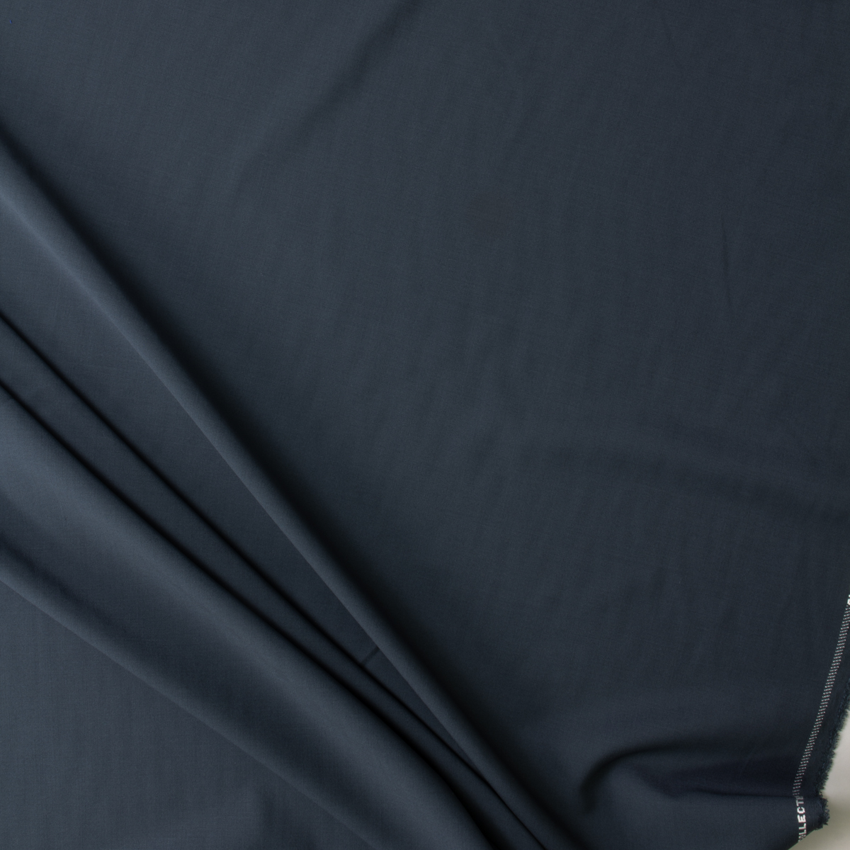 Dark Slate AltinYildiz Turkish Stretch Poly/Wool Suiting  #30839 Fabric By The Yard - Wide shot