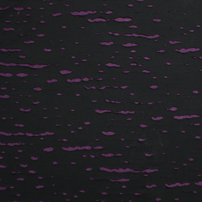 Black/Purple Distressed Grunge-Look Knit