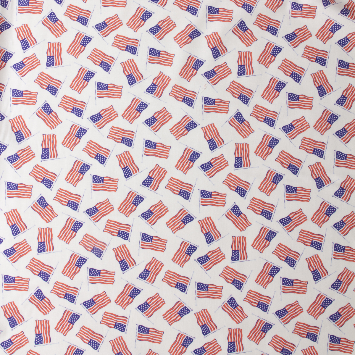 Stars Stripes and Sun Organic Cotton Print from Cloud 9 #30893 Fabric By The Yard - Wide shot