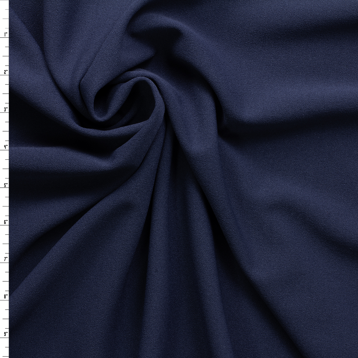 Navy Blue Stretch Crepe Knit #30925 Fabric By The Yard
