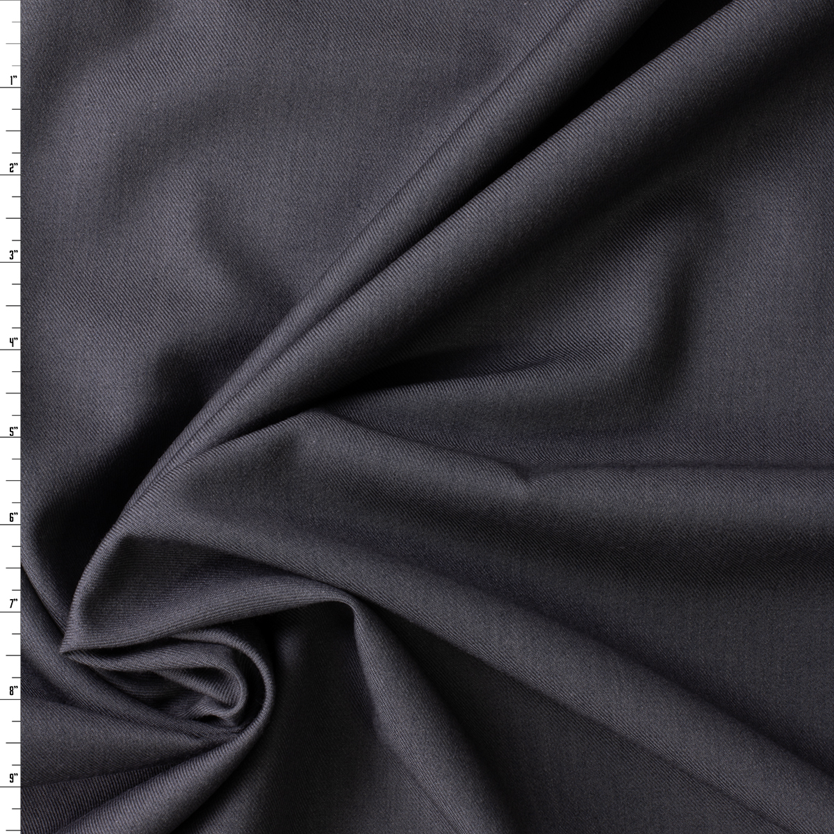 Grey Cotton/Wool Gabardine #30954 Fabric By The Yard