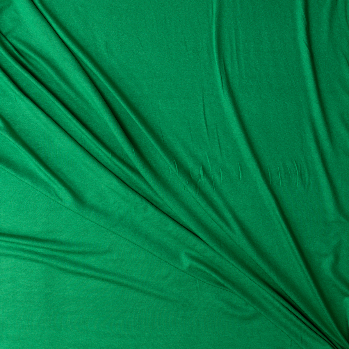 Kelly Green Stretch Modal Jersey Knit #30999 Fabric By The Yard - Wide shot