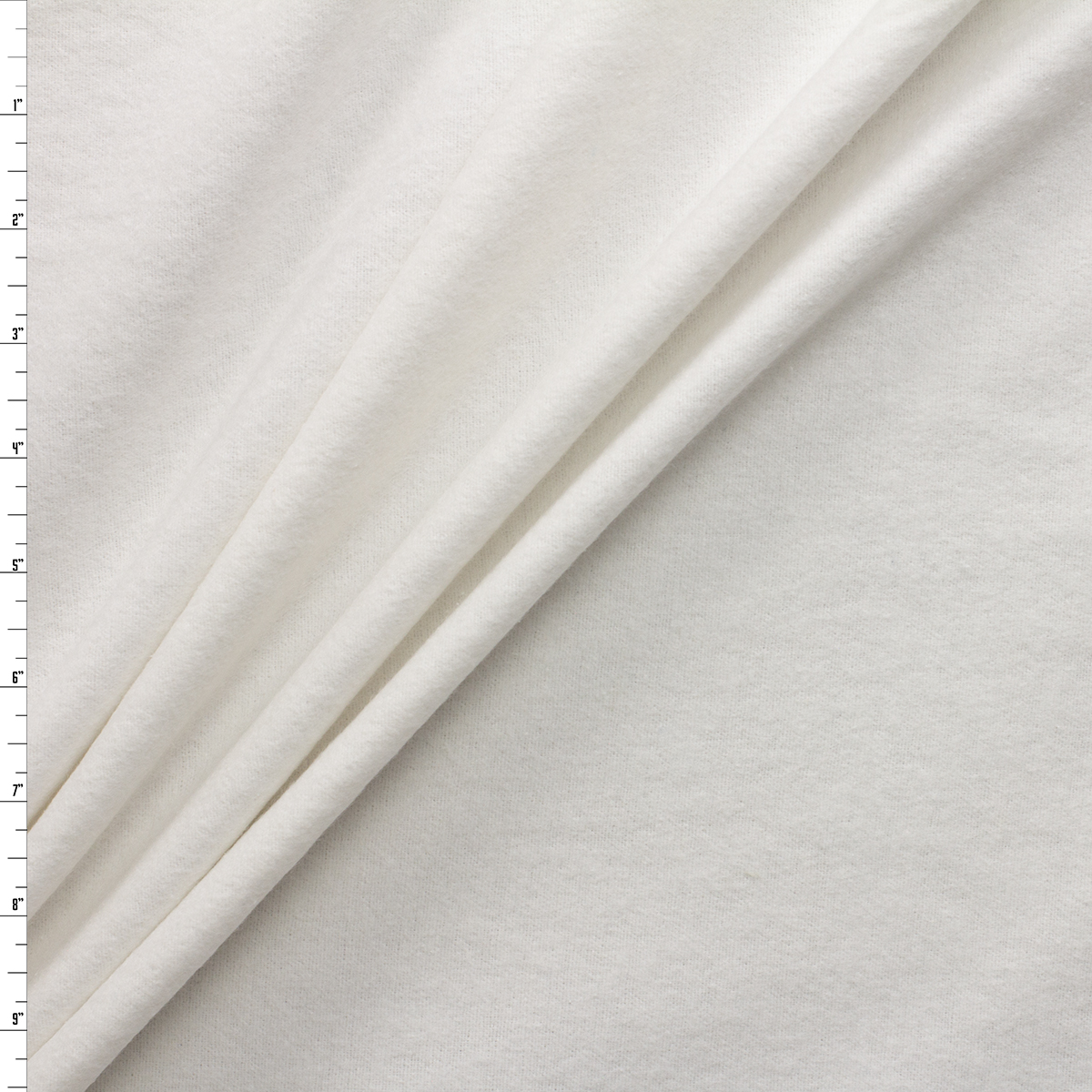 White Cotton Flannel #31012 Fabric By The Yard