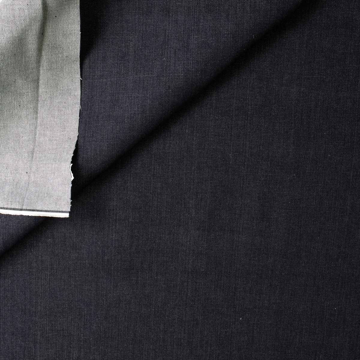 Dark Indigo Slub Stretch 9.4oz Italian Denim from Jacob Cohën #31074 Fabric By The Yard - Wide shot