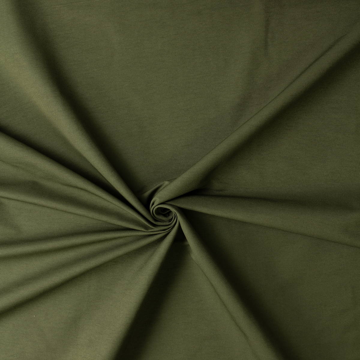 Olive Green Stretch Nylon/Viscose Twill #31124 Fabric By The Yard - Wide shot