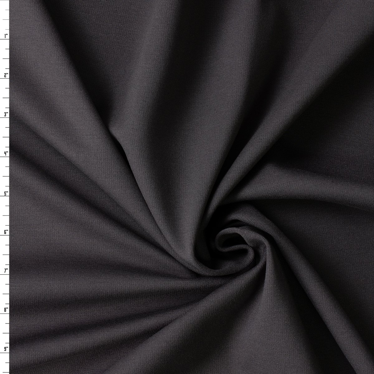 Charcoal Designer Ponte De Roma #31133 Fabric By The Yard