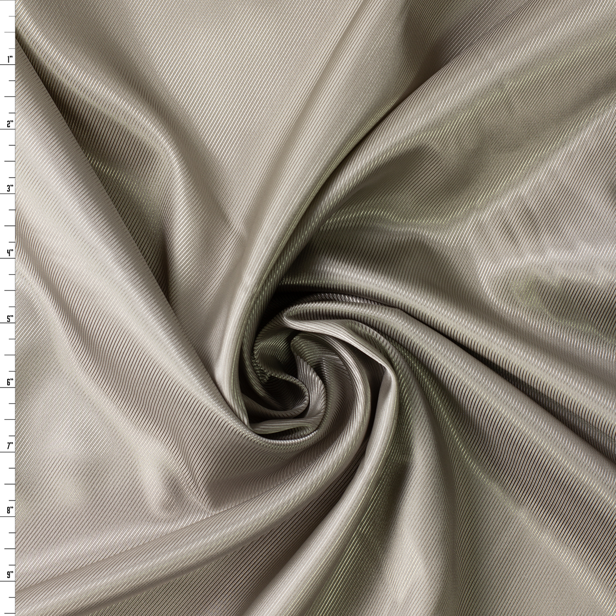 Silver Taupe Twill Weave Poly Lining #31142 Fabric By The Yard