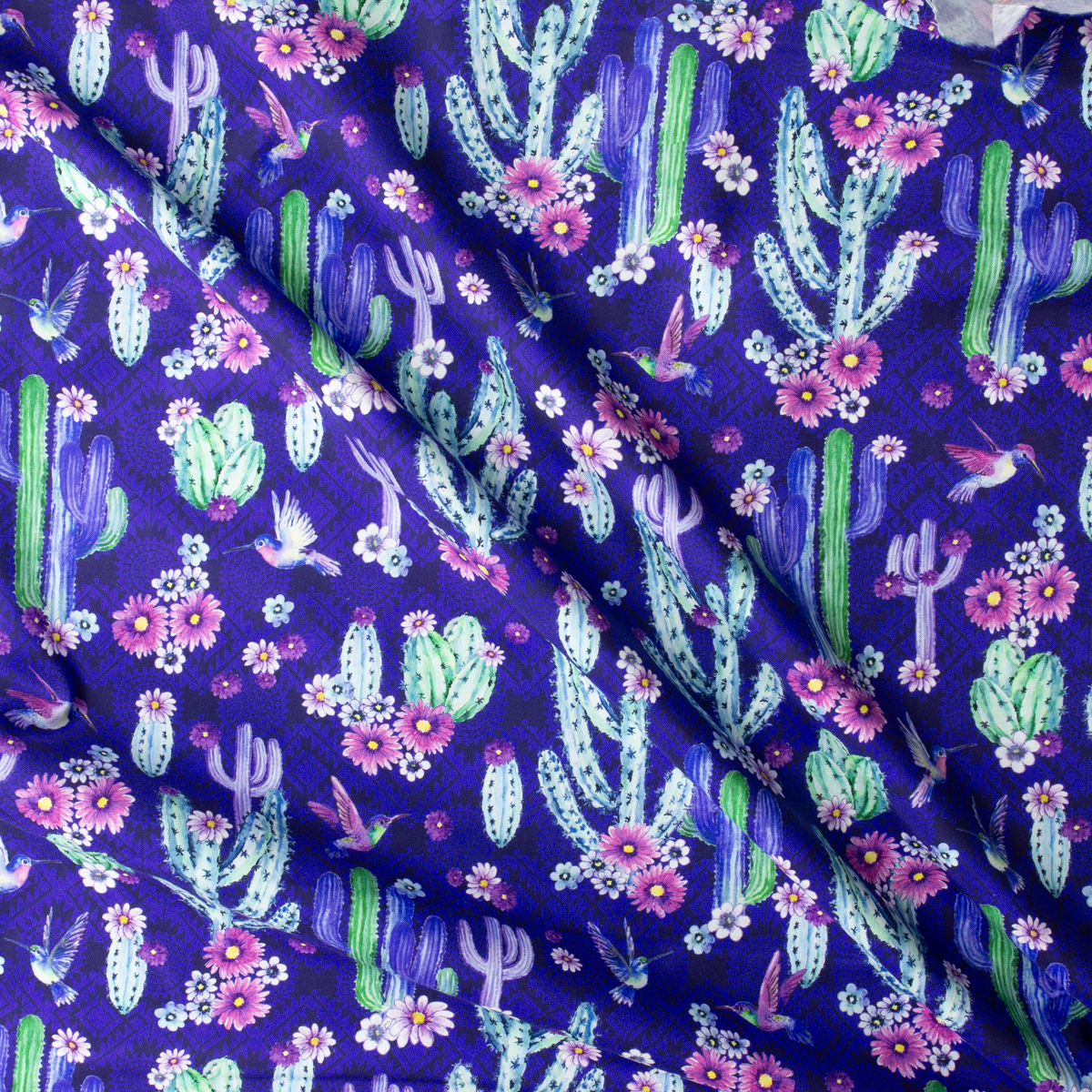 Desert Blooms - Iris Quilter’s Cotton from Robert Kaufman #31175 Fabric By The Yard - Wide shot