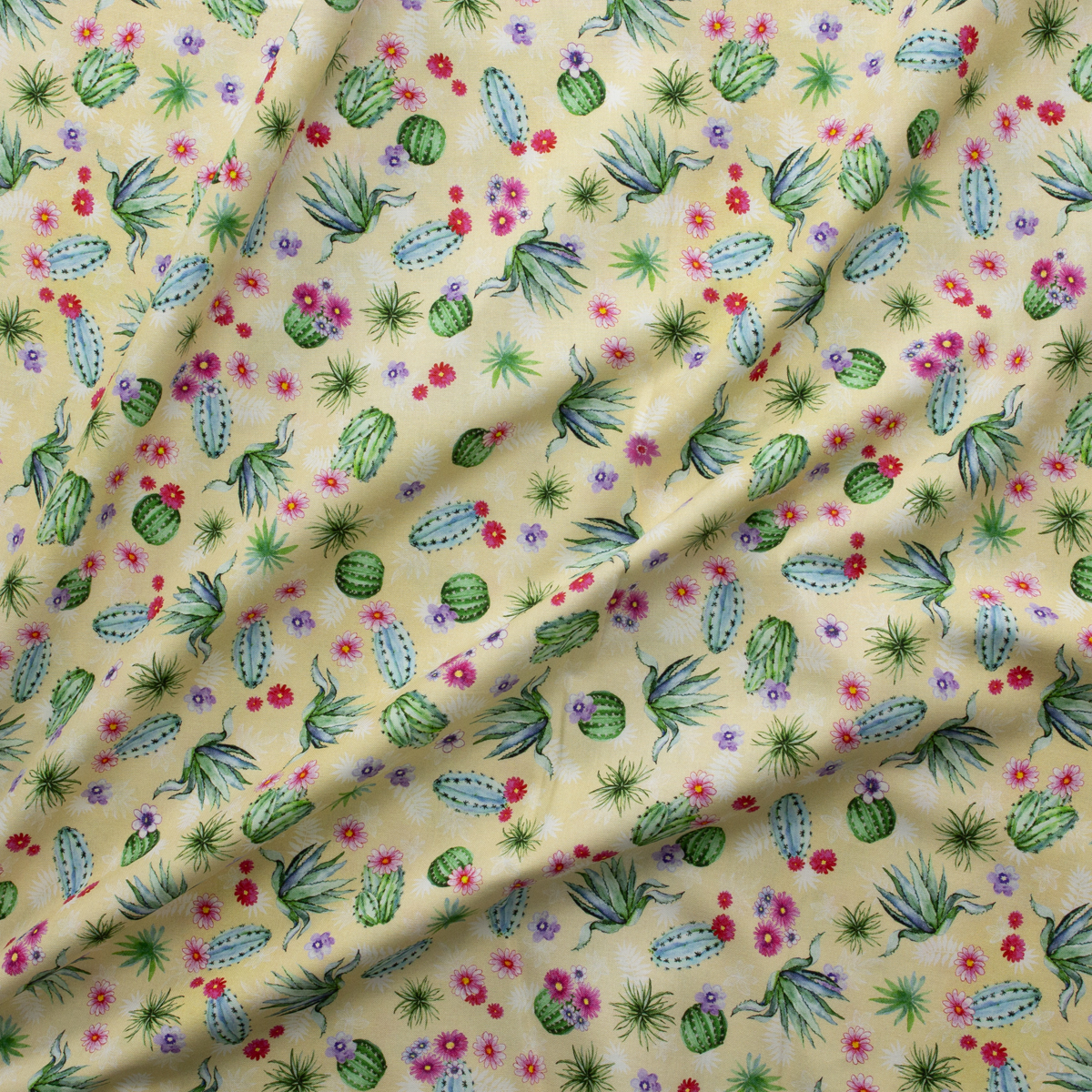 Desert Blooms - Sand Quilter’s Cotton from Robert Kaufman #31178 Fabric By The Yard - Wide shot