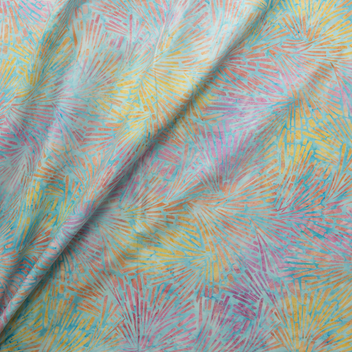 Totally Tropical - Pastel Indonesian Cotton Batik from Robert Kaufman #31189 Fabric By The Yard - Wide shot