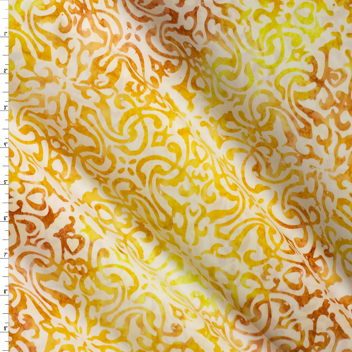 Azuleos - Marigold Indonesian Cotton Batik from Robert Kaufman #31195 Fabric By The Yard