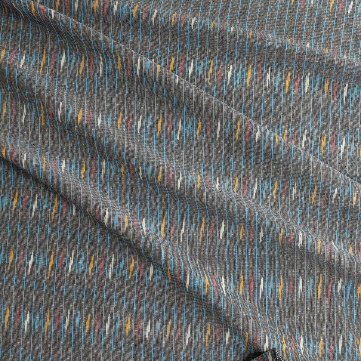 Multi Bali Cotton Ikat from Robert Kaufman #31205 Fabric By The Yard - Wide shot