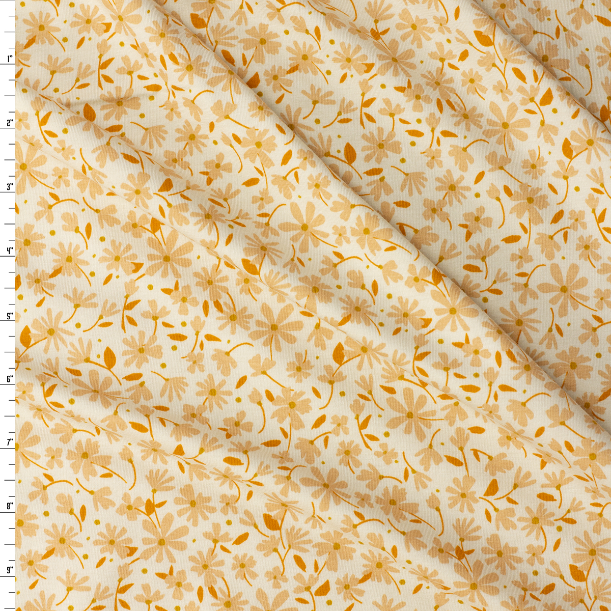 Gloria Nostalgia Meadow Sepia Stretch Cotton Jersey Knit from Art Gallery Fabrics #31215 Fabric By The Yard