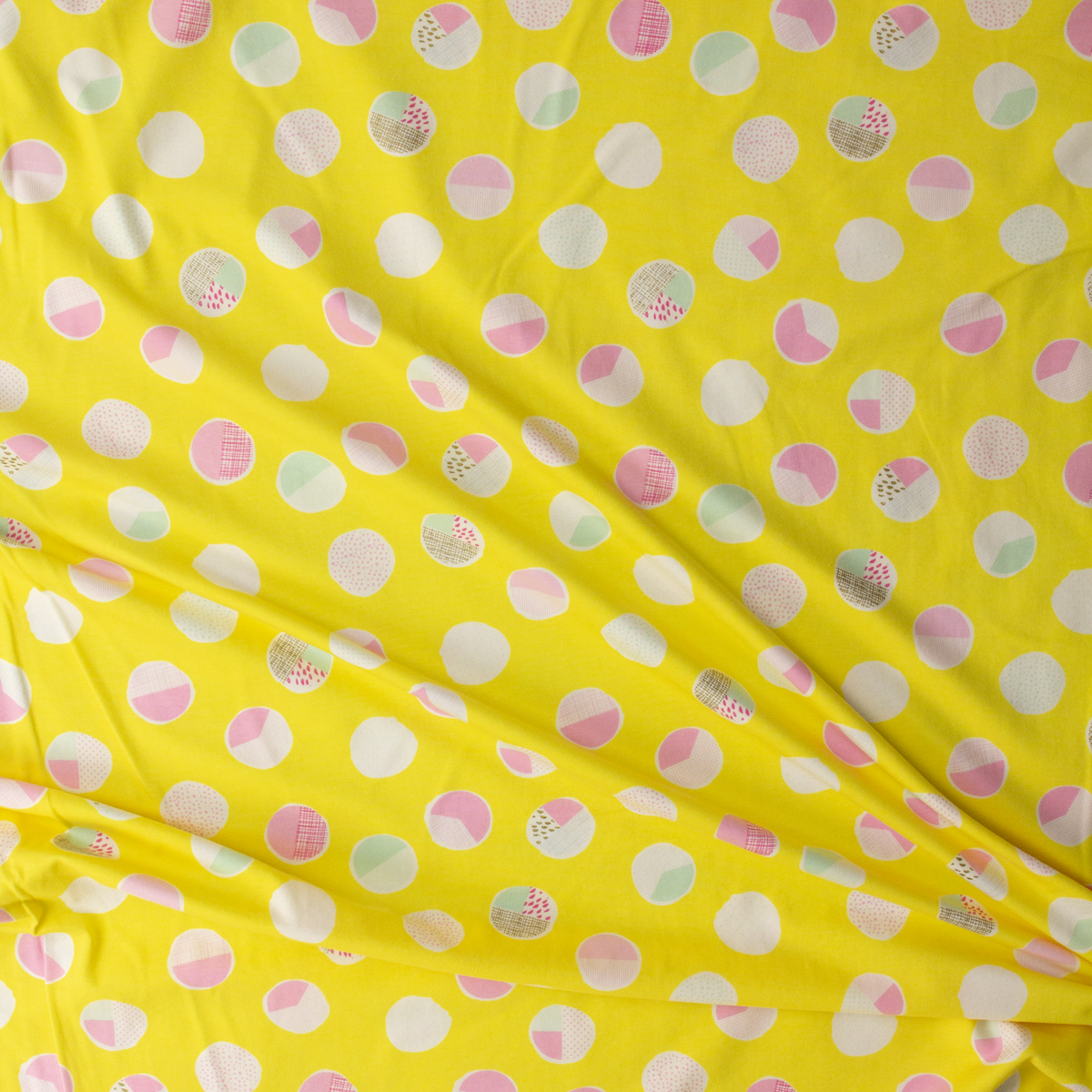 Wonderful Things Sweet Bubbles Sugar Stretch Cotton Jersey Knit from Art Gallery Fabrics #31225 Fabric By The Yard - Wide shot