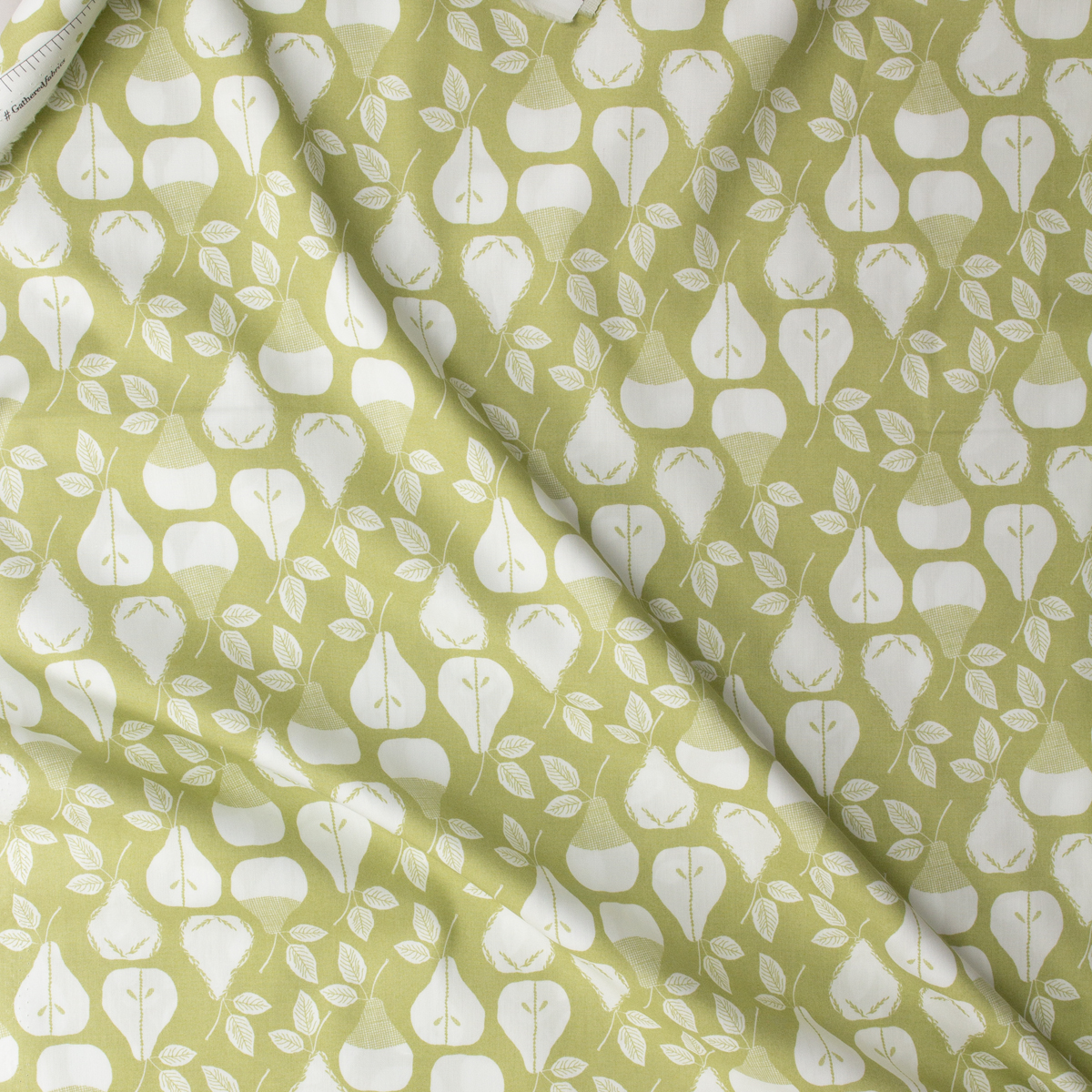Gathered Pears Cotton Poplin from Art Gallery Fabrics #31251 Fabric By The Yard - Wide shot