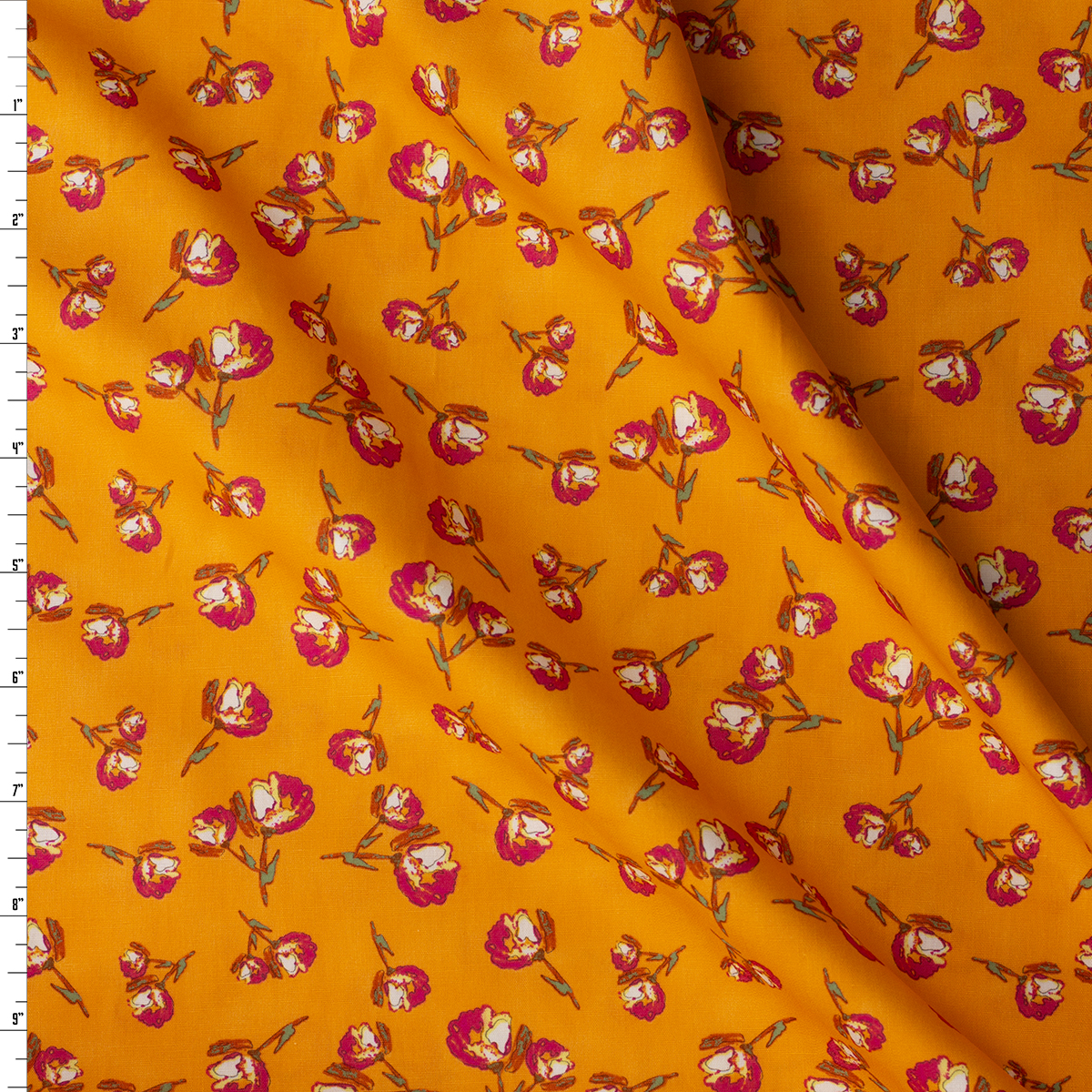 Wild Bloom Fire Floral Cotton Poplin from Art Gallery Fabrics #31255 Fabric By The Yard