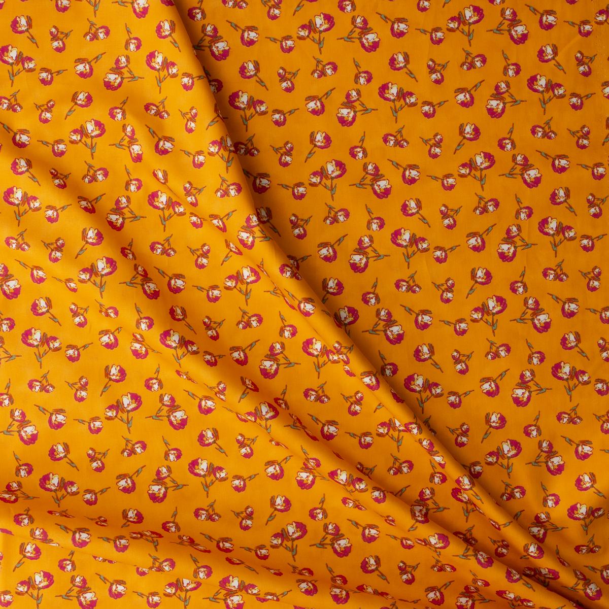 Wild Bloom Fire Floral Cotton Poplin from Art Gallery Fabrics #31255 Fabric By The Yard - Wide shot