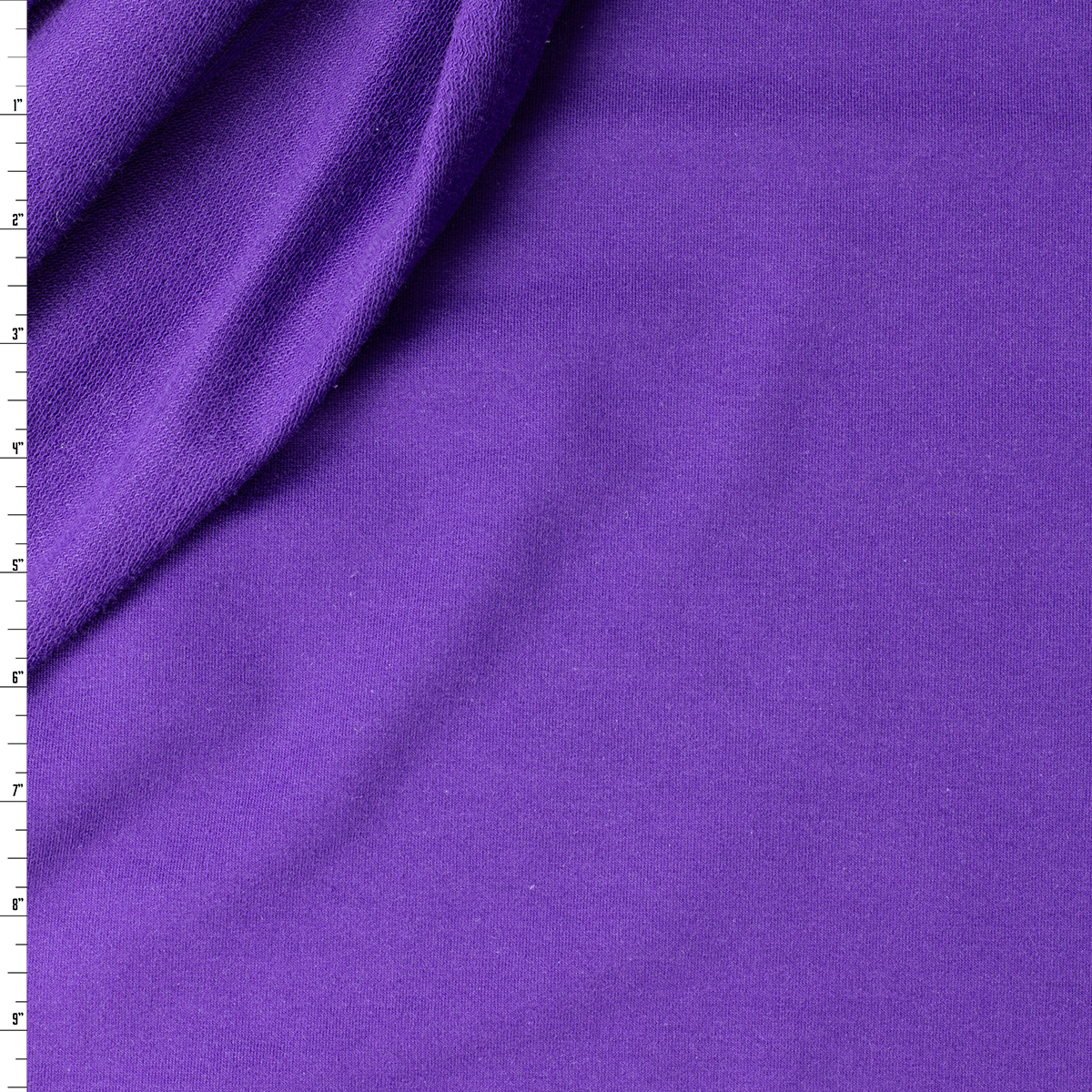 Purple Stretch Cotton French Terry #31296 Fabric By The Yard
